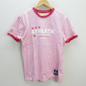 G■アスレタ/ATHLETA Tシャツ/フットサル トレーニングウエア【L】ピンク/men