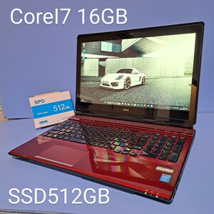 ★最強CoreI7★メモリ16GB★新品SSD512GB NEC/LL750/R/YAMAHAスピーカ/Windows11/ブルーレイ/Office2019H&B/カメラ/lavie/タッチフルHD液晶