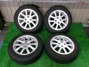 ホンダ　純正オプション　Modulo モデューロ　15インチアルミホイール　15X5.5J+45　4H　PCD100　175/65R15　2022年　4本セット　Y6.0319