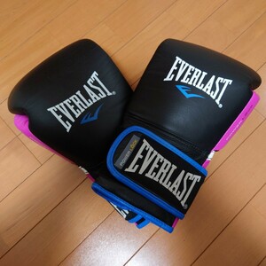 EVERLAST POWER LOOK 16oz ブラック＆ピンク ボクシンググローブ