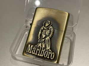 1円 ZIPPO ライター マルボロ Marlboroジッポ Zippoオイルライター真鍮製 中古品 喫煙グッズ ジッポー 火花確認済