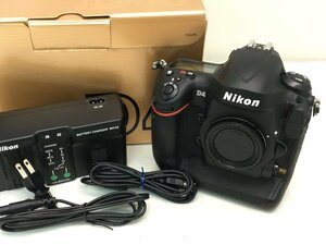Nikon D4 デジタル一眼レフカメラ ボディのみ 箱/付属品付き 通電確認済み ジャンク 中古【UW050204】