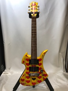 u49343 Burny YH-JR. X JAPAN hide Model Mini Guitar 中古