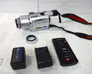 ジャンク SONY デジタルビデオカメラ DCR-TRV70 リモコン等付属付き 通電のみ確認 ソニー デジカメ 札幌市 白石区
