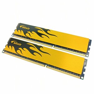 Elixir エリクシール DDR3-1600MHz 16GB (8GB×2枚セット) デスクトップ PC用 メモリ CFD 自作 増設 まとめ売り ジャンク 中古
