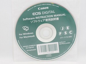 Canon EOS DIGITAL ソフトウェア使用説明書 CT1-7172-000 Software INSTRUCTION MANUAL CD-ROM キャノン 管12914