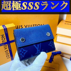 722【超極ＳＳＳランク】★最新★ルイヴィトン★三つ折り 財布 ディスカバリー モノグラム タイガラマ★正規品★