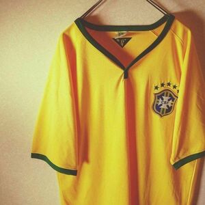 【夏物処分】ブラジル ネイマール フットサル 練習 黄色 3XL ワールドカップ 収納