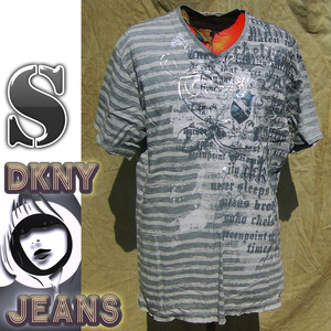 即決◆DKNY JEANS◆キリマンジャロラメーンcs◆S◆古着