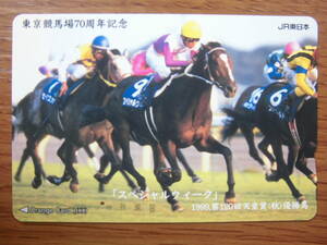 JR東 オレカ 使用済 競馬 東京競馬場 70周年記念 スペシャルウイーク 天皇賞 秋 1穴 【送料無料】