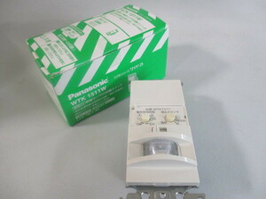 【ジャンク】パナソニック 熱線センサ付自動スイッチ 2線式・片切 LED専用 ホワイト WTK1511W　☆2024H1YO2-TMS12J-111