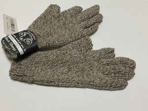 BLACK SHEEP WOOL100％ 手袋 英国製（親指 ひとさし指 カット加工あり） 展示未使用品　②