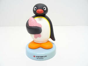 【ボイス再生確認済】HO-042◆ピングー PINGU おしゃべり貯金箱 住友生命 コラボ ノベルティ 非売品 中古品