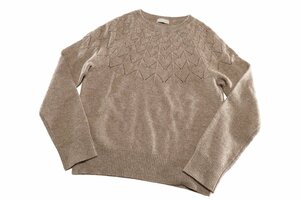 ☆美品☆マーガレットハウエル/ウールカシミヤニットプルオーバー：2/ブラウンxv937