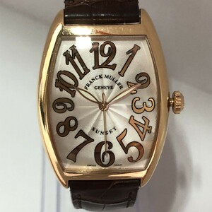 質マルタカ　FRANCK MULLER フランクミュラー トノーカーベックス サンセット 2852SC 18KPG