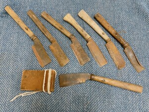 中古 なた 7本まとめて 鉈 ナタ 枝切り 薪割り 刃渡約13～16cm 園芸 引取歓迎/茨城県 0322あわ1 E2 100