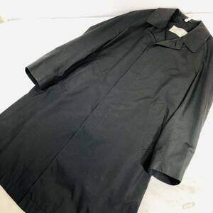 アクアスキュータム コート アウター ブラック メンズ 紳士服 ロングコート トレンチ