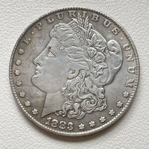 アメリカ 硬貨 古銭 自由の女神 1883年 ハクトウワシ 13の星 独立十三州 盾 オリーブの枝 コイン 重20.82g