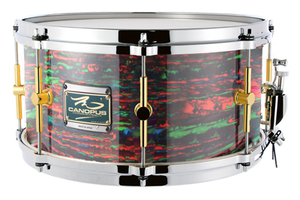 The Maple 8x14 Snare Drum Psychedelic Red