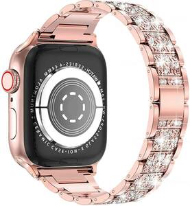 即決 EPULY コンパチブル Apple Watch バンド ダイヤモンドラインストーン ステンレス アップルウォッチ ベルト Series Ultra/SE