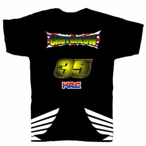 送料無料 Cal Crutchlow HRC Tee カルクラッチロー Tシャツ 半袖 ブラック Lサイズ