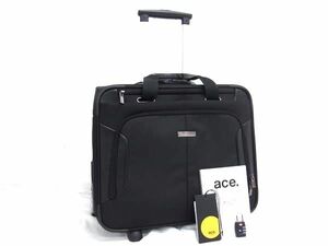 1円 ■美品■ Samsonite サムソナイト ポリエステル×ポリウレタン ダイヤルロック式 2輪 キャリーバッグ スーツケース ブラック系 FA4216