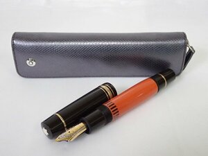 万年筆 MONTBLANC モンブラン 作家シリーズ1992 ヘミングウェイ ペン先18K-750 ケース付き ∩ 6DEBC-82