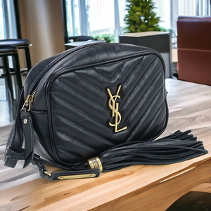 中古 サンローラン ショルダー レディース ブランド SAINT LAURENT ルー ベルトバッグ カーフ 534817 ブラック バッグ