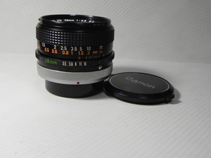 Canon FD 28mm /f 3.5 S.C レンス゛(中古品)