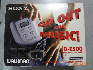 ソニー CDウォークマン ポータブルCDプレーヤー D-E500 　動作可　付属あり 箱付き