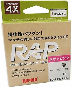 ラパラ(Rapala) ラップライン PE 100m 0.4号 ネオンピンク RAP100PE04NP