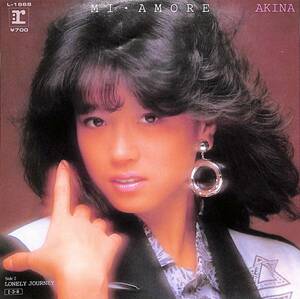 C00197202/EP/中森明菜「ミ・アモーレ Mi Amore / Lonely Journey (1985年・L-1668・松岡直也・EPO作曲)」