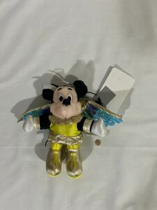 【正規品】東京ディズニーランドミッキーマウス　ぬいぐるみバッジ 　中古品　#y-1632