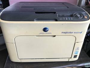 YS2414★通電のみ　コニカミノルタ magicolor 1650EN カラーレーザープリンター 複合機 KONICA MINOLTA マジカラー　汚れ有り　ECM　ゆ/140