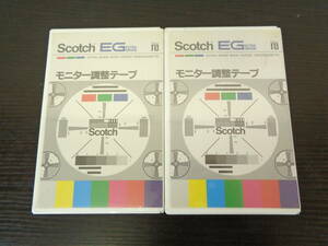 スコッチ Scotch モニター調整テープ MONITOR CHECK TAPE 2点セット 未開封品 管理ZI-LP