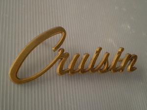 Cruisin エンブレム 24K Gold. カルフォルニア California ロサンゼルス LA Kustom Hod Rods カスタム 