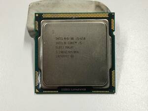 B1465)Intel core i5 650 SLBTJ 3.20GHz 中古動作品