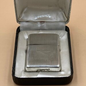 ジッポー ZIPPO ライター 使用少ない美品 1950年代 スターリングシルバー 11本線 エンジンターン オリジナルボックス