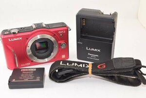 Panasonic パナソニック LUMIX DMC-GF2 ボディ レッド ショット数3478回 ミラーレス一眼カメラ 2405070