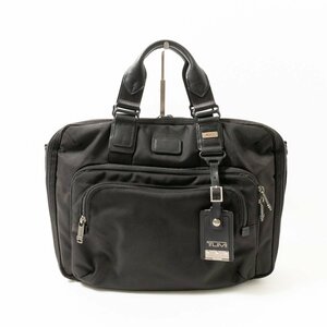 【1円スタート】TUMI トゥミ ビシネスバッグ ブラック 黒 ナイロン レザー メンズ 収納多数 手さげ シンプル きれいめ 仕事 通勤 bag 鞄