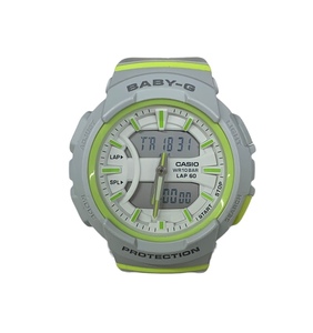 CASIO (カシオ) BABY-G ベビージー デジアナ腕時計 BGA-240L グレー×ライトグリーン レディース/025