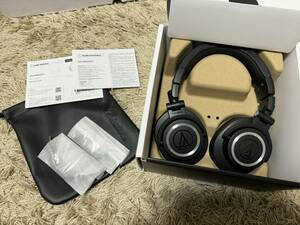 ほぼ未使用/試聴のみ！audio-technica ATH-M50xBT2ブラック・ワイヤレスヘッドホン