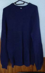 ユニクロ　セーター　ＸＬ　紺色