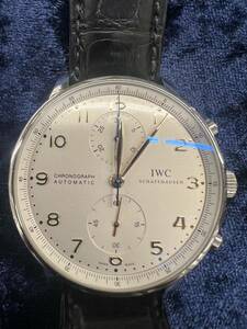 IWC ポルトギーゼ　クロノグラフ　自動巻き　手巻き　