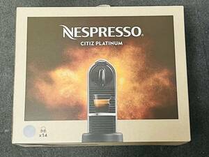 C-68496Y 【未使用品】NESPRESSO カプセル式コーヒーメーカー シティズ プラチナム D140-TI チタン カプセル付き 24.07.31まで