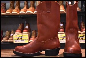 【8E 良品 04年】WESCO ウエスコ ウエスタンボス 赤茶 レッドウッド ビブラム705シングル モリソン ブーツ HOPESMORE