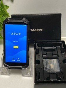 美品☆ SIMフリー au 京セラ TORQUE G04 KYV46 ブラック 判定〇 64GB トルク スマホ本体 送料無料 付属品完備☆ A5707