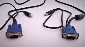 ＝＝＝CPU切替器用USB対応KVMケーブル（中古、１.２ｍ長） 