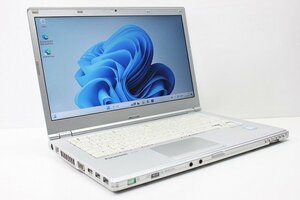 1円スタート ノートパソコン Windows11 Panasonic レッツノート CF-LX6 第7世代 Core i5 SSD256GB メモリ8GB Windows10 14インチ カメラ