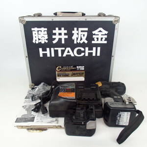 1円スタート HITACHI ヒタチ コードレスインパクトドライバ WH 14DBL 取扱説明書・ケース付き 4-51